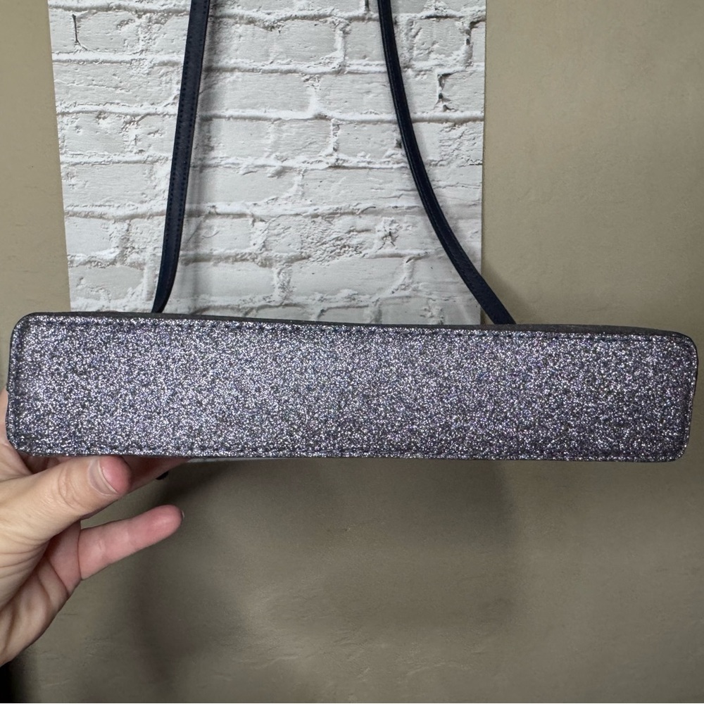 KATE SPADE JOELEY GLITTER CROSSBODY BAG navy / dusk WKRU6288 - EUC - Picture 7 of 11